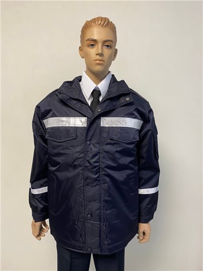 兩件式反光短大衣