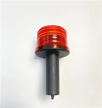 免電池太陽能警示燈(紅色)